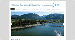 Desktop Screenshot of gloppen-camping.com