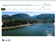 Tablet Screenshot of gloppen-camping.com